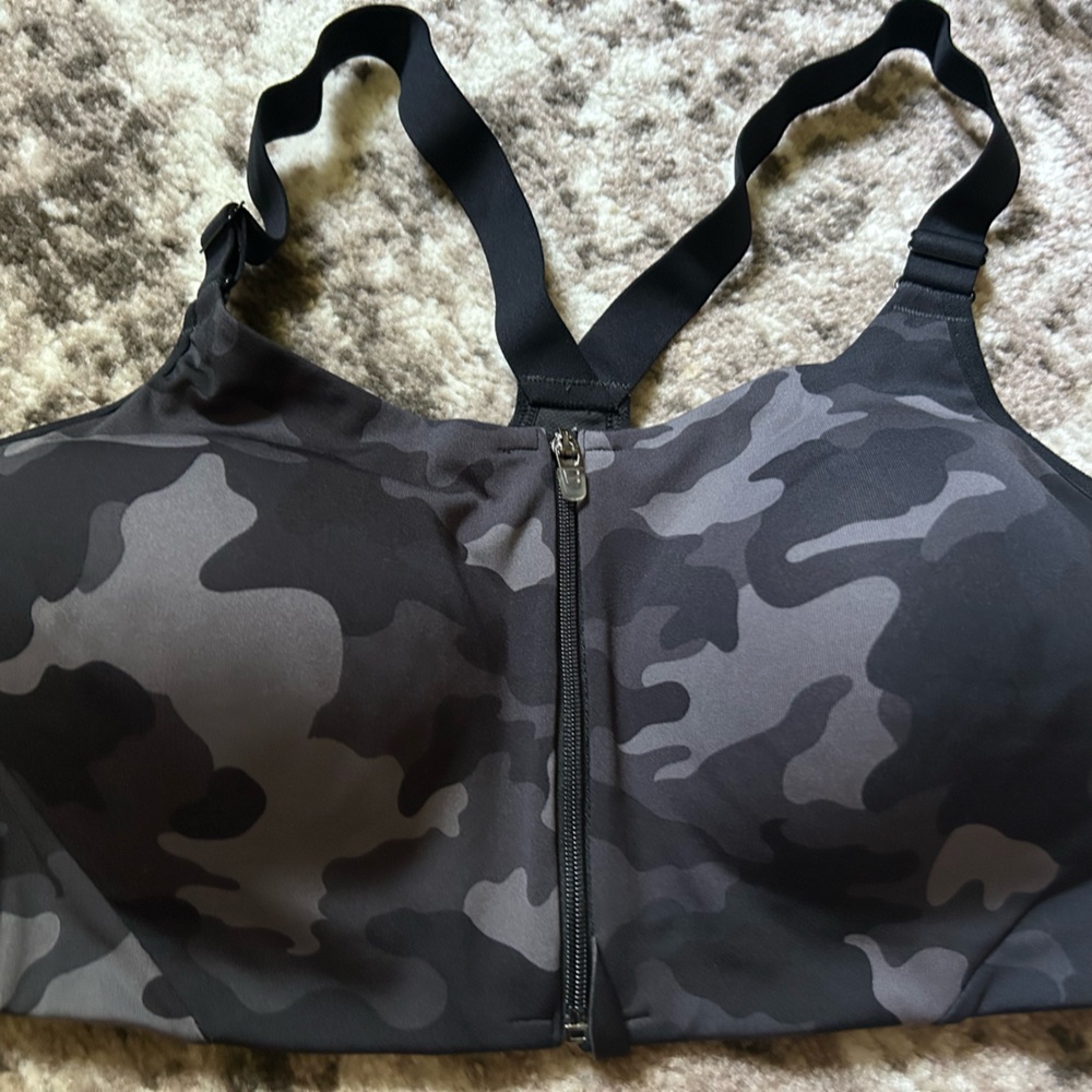 All in Motion Black and Gray sports Bra